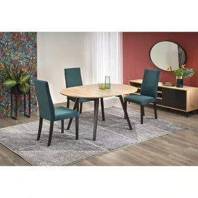 Masa extensibila HOUSTON OCN-37390, stejar artisan/negru