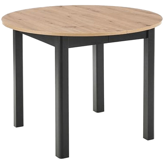 Masa extensibila HOUSTON OCN-37391, stejar/negru