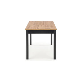 Masa extensibila HOUSTON OCN-37392, stejar/negru