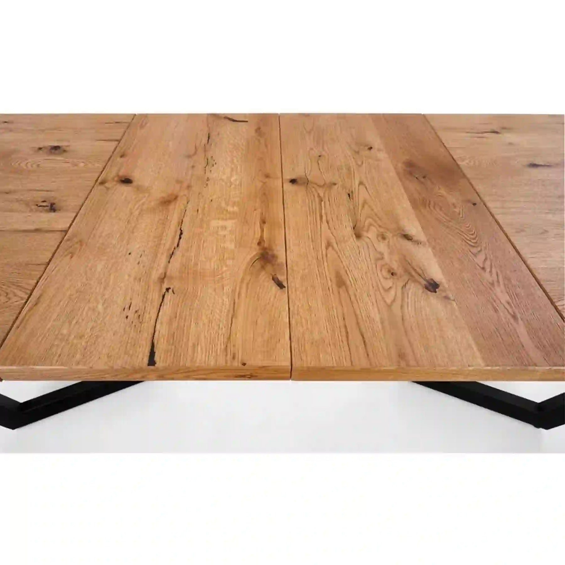 Masa extensibila HOUSTON OCN-37397, stejar/negru
