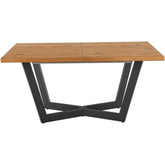 Masa extensibila HOUSTON OCN-37397, stejar/negru