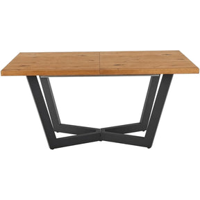 Masa extensibila HOUSTON OCN-37397, stejar/negru