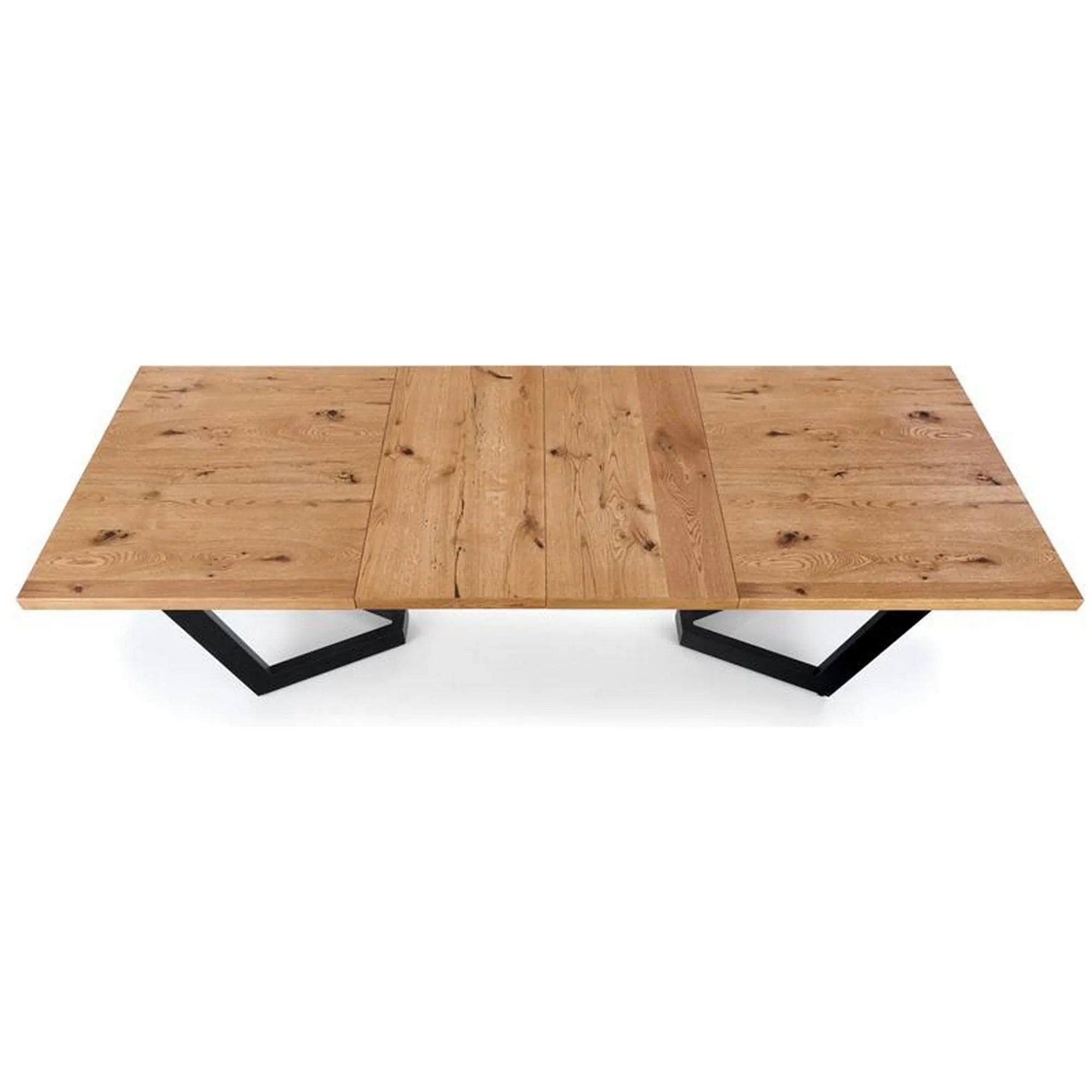 Masa extensibila HOUSTON OCN-37397, stejar/negru