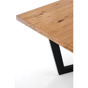 Masa extensibila HOUSTON OCN-37397, stejar/negru
