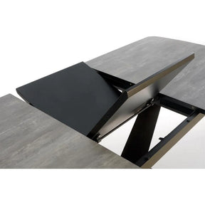 Masa extensibila HOUSTON OCN-37398, gri/negru