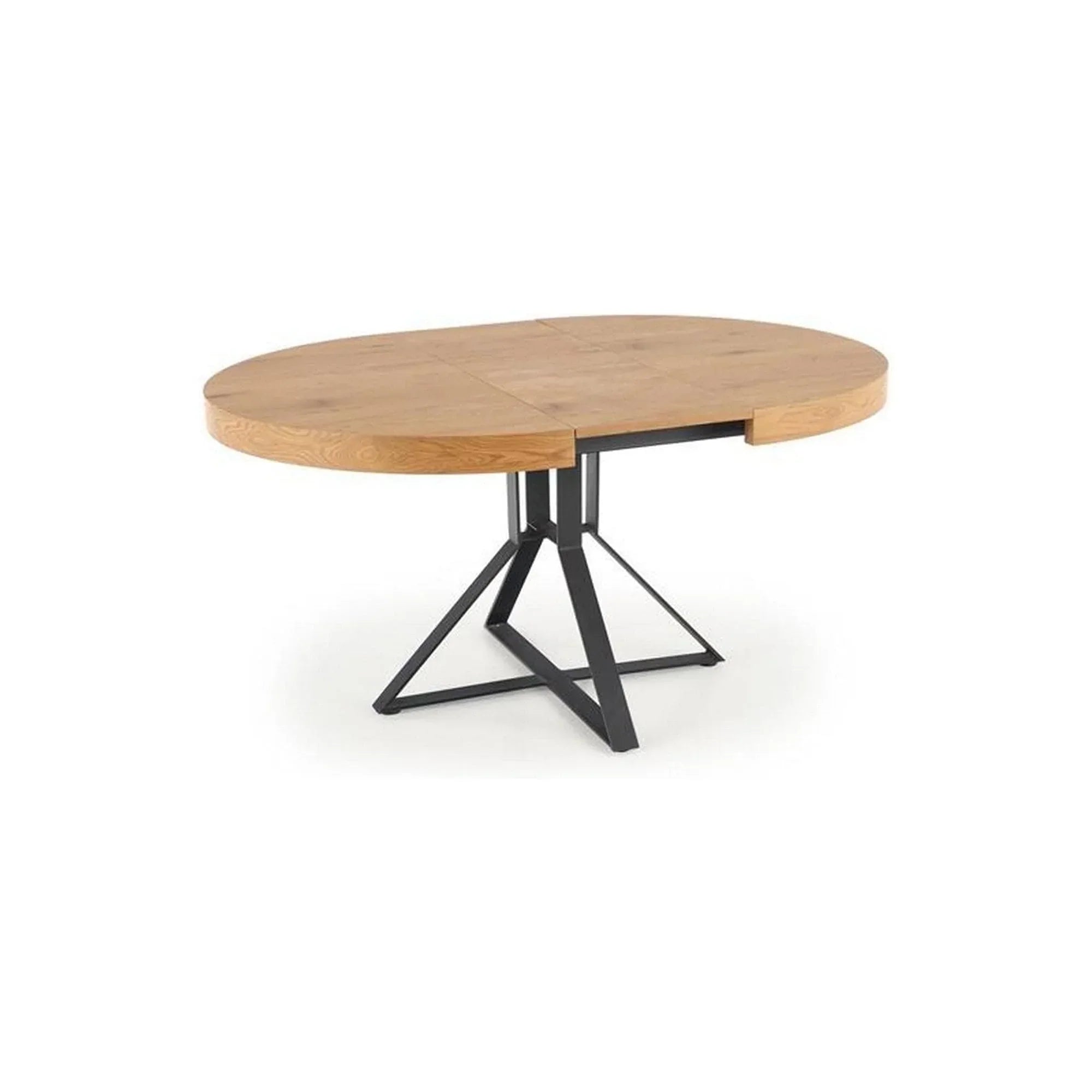 Masa extensibila HOUSTON OCN-37406, stejar/negru