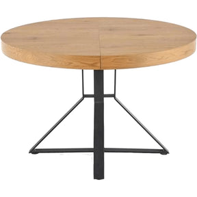 Masa extensibila HOUSTON OCN-37406, stejar/negru