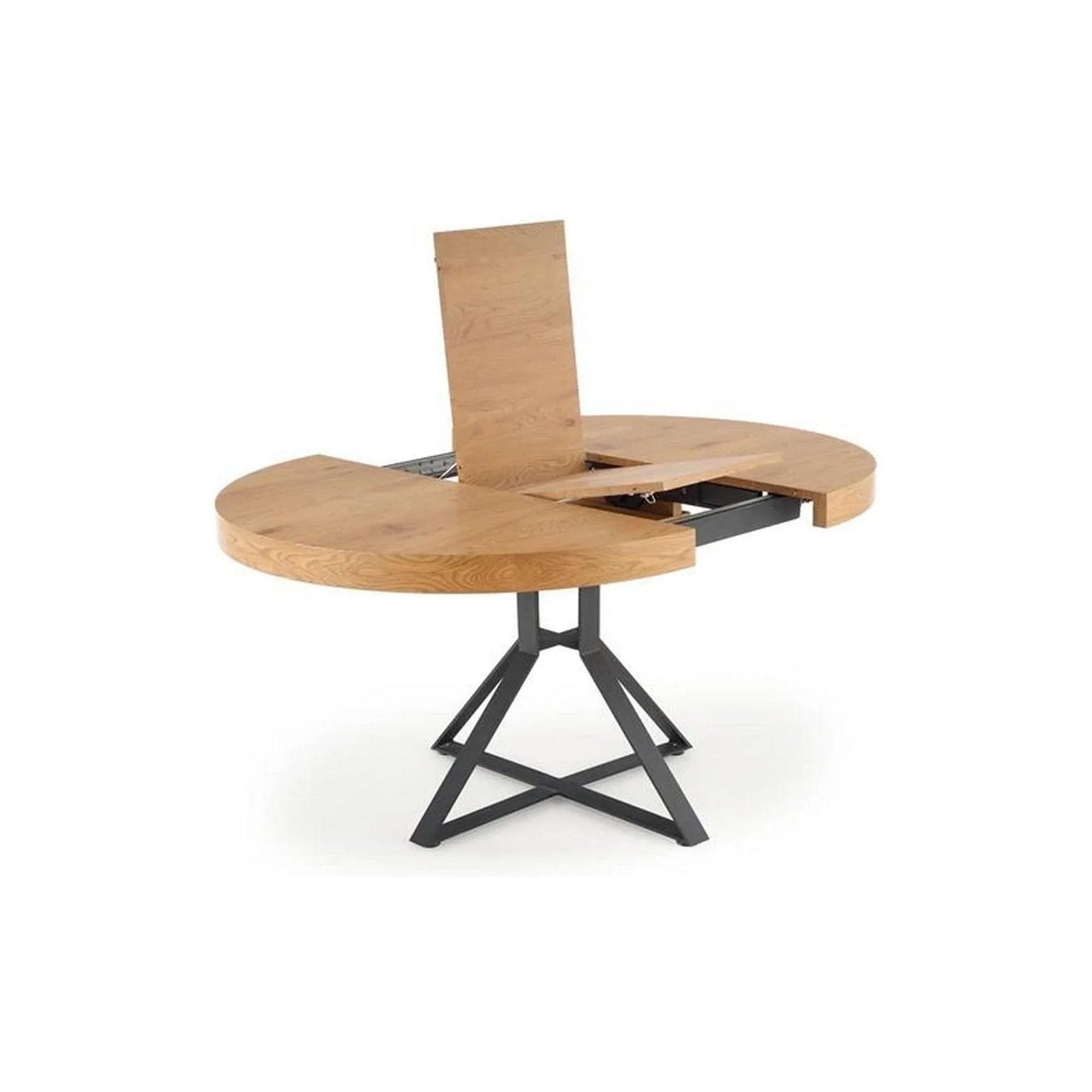 Masa extensibila HOUSTON OCN-37406, stejar/negru