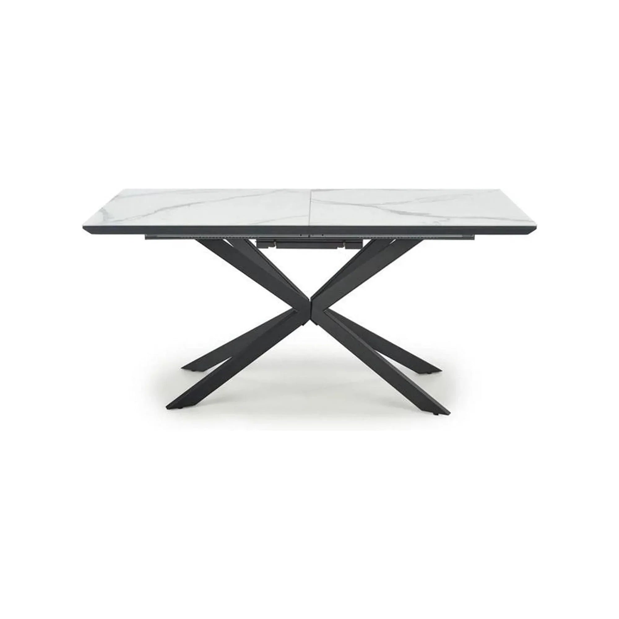 Masa extensibila HOUSTON OCN-37410, alb/negru