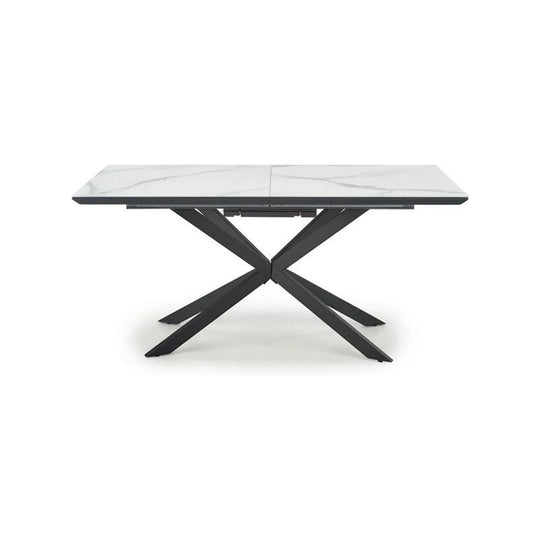 Masa extensibila HOUSTON OCN-37410, alb/negru