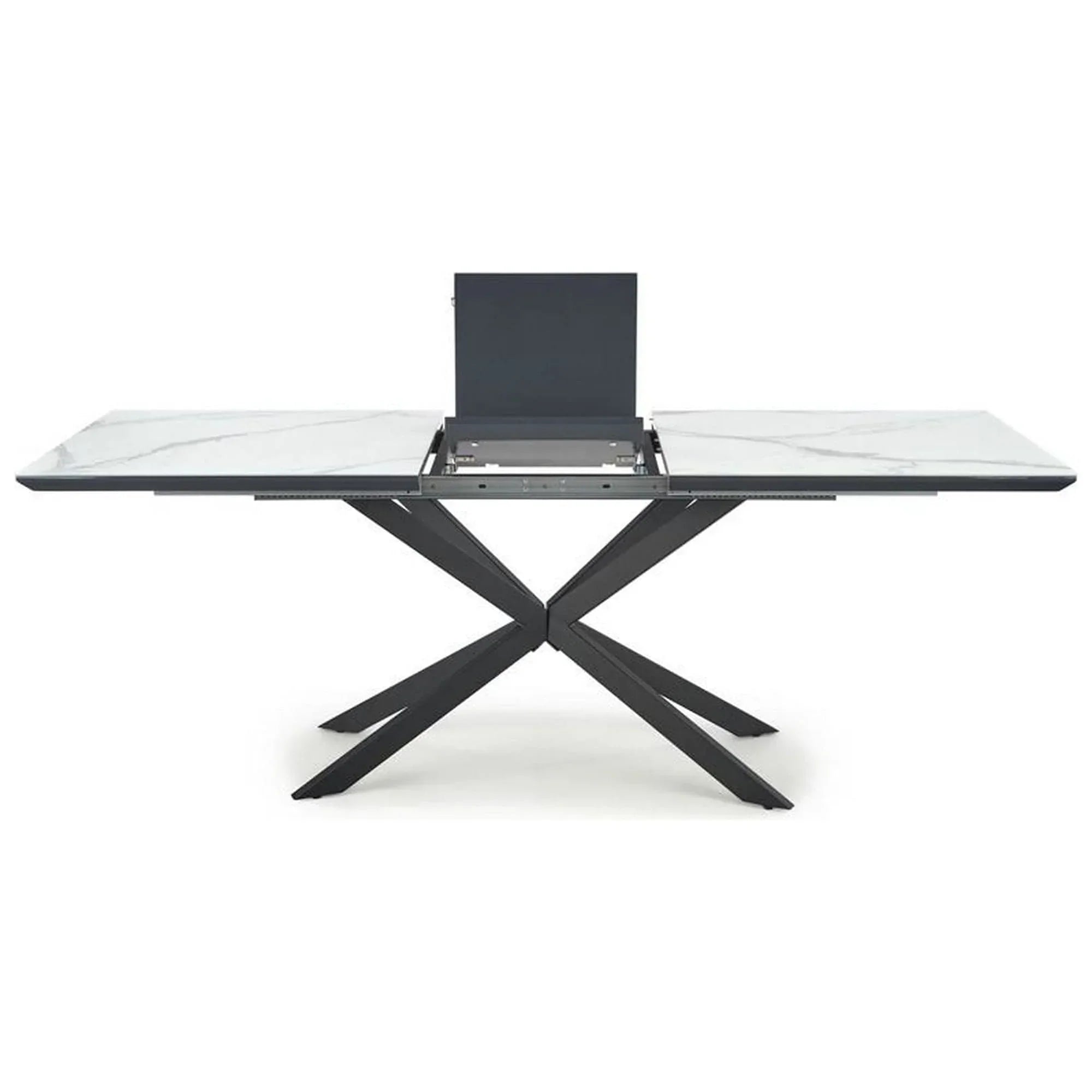 Masa extensibila HOUSTON OCN-37410, alb/negru