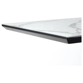 Masa extensibila HOUSTON OCN-37410, alb/negru