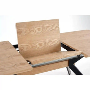 Masa extensibila HOUSTON OCN-37413, stejar sonoma/negru