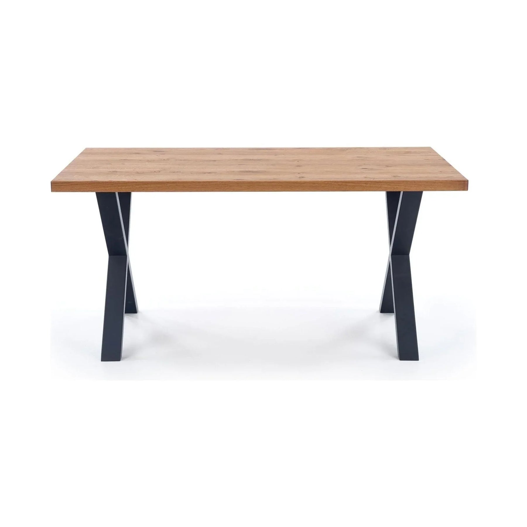 Masa extensibila HOUSTON OCN-37419, stejar/negru