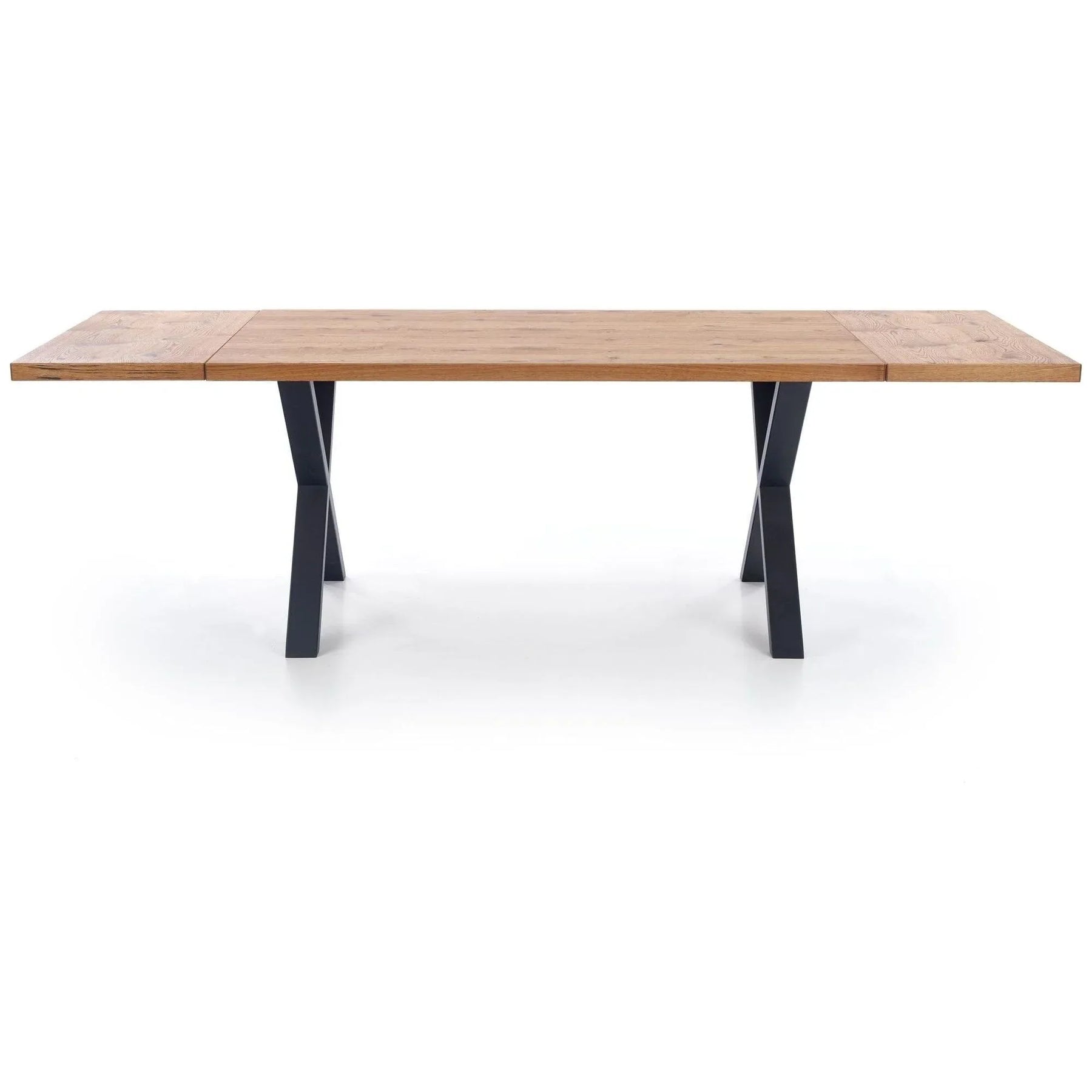 Masa extensibila HOUSTON OCN-37419, stejar/negru
