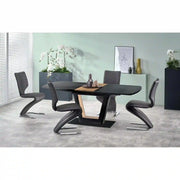 Masa extensibila HOUSTON OCN-37428, nuc/negru