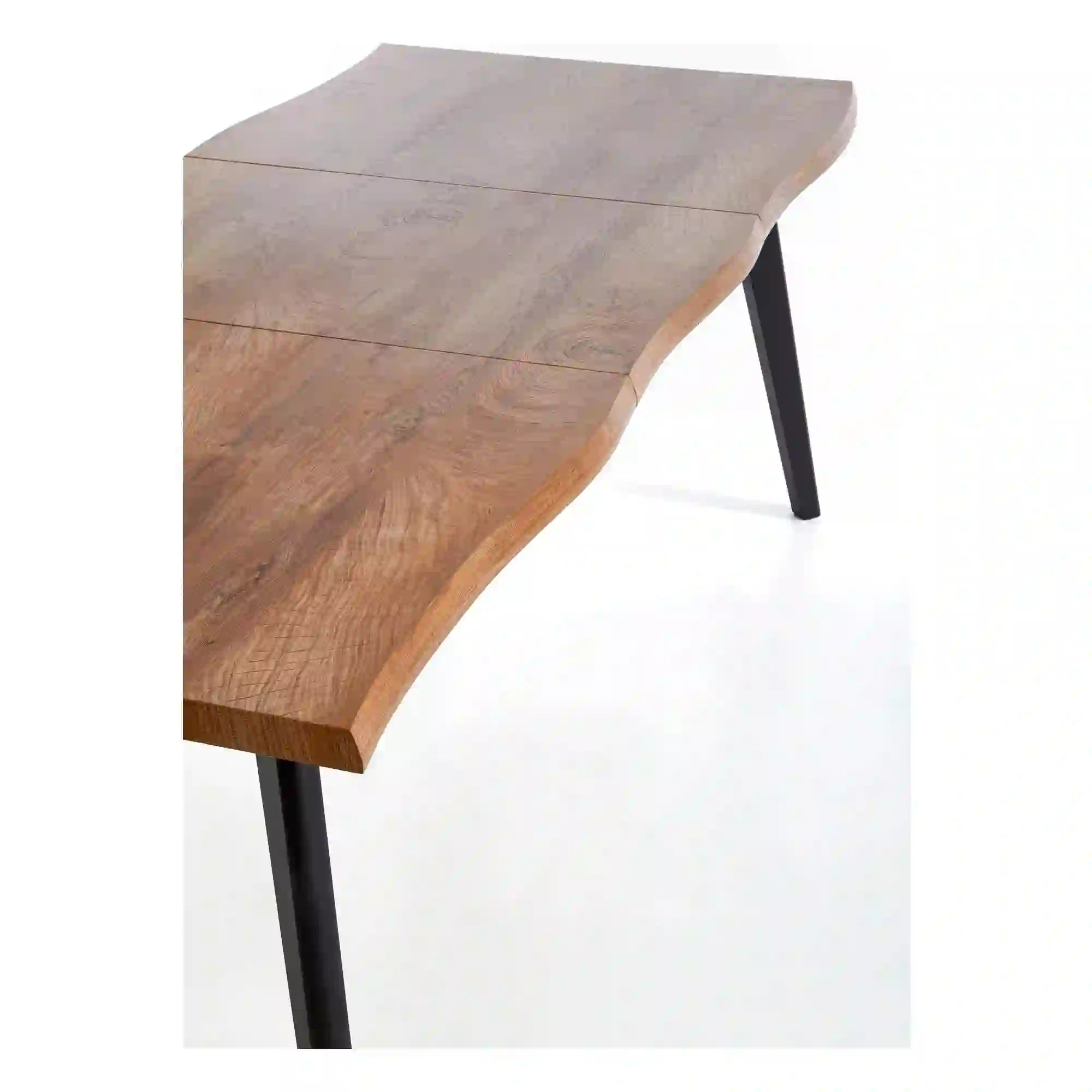 Masa extensibila HOUSTON OCN-37430, stejar natural/negru