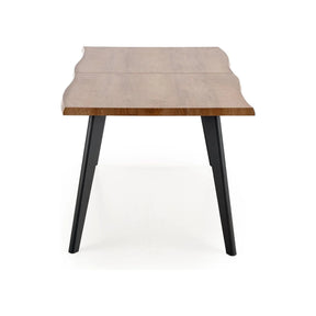 Masa extensibila HOUSTON OCN-37430, stejar natural/negru