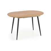 Masa extensibila HOUSTON OCN-37432, stejar auriu/negru