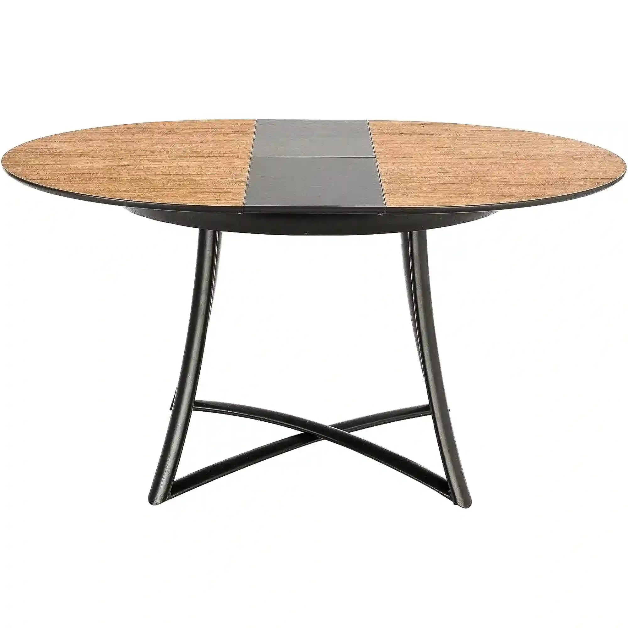 Masa extensibila HOUSTON OCN-37450, stejar/negru