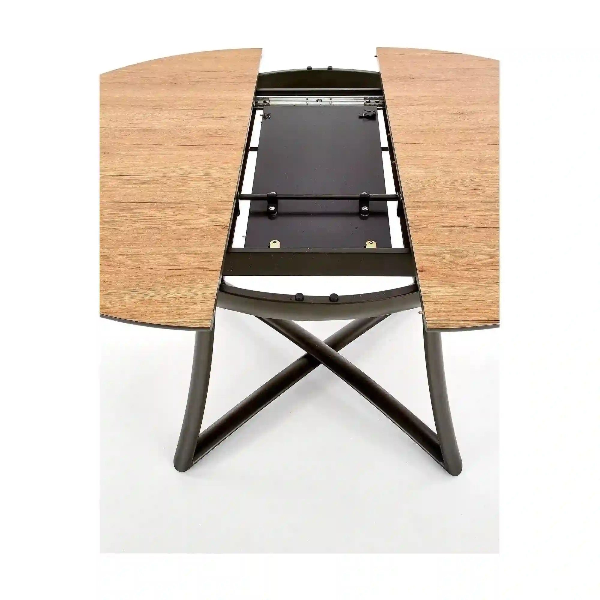 Masa extensibila HOUSTON OCN-37450, stejar/negru