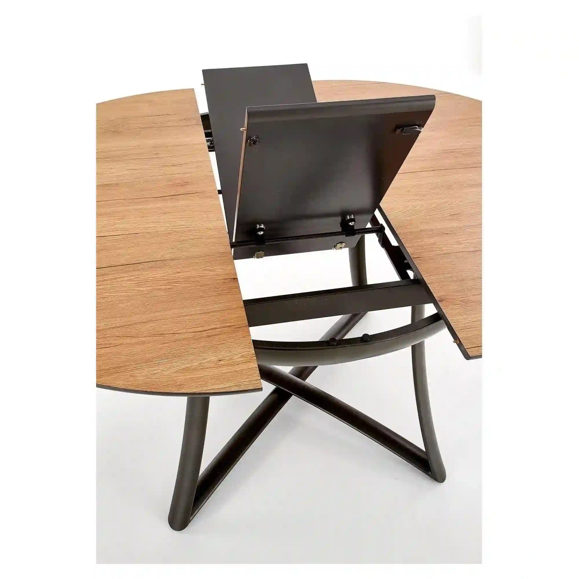 Masa extensibila HOUSTON OCN-37450, stejar/negru