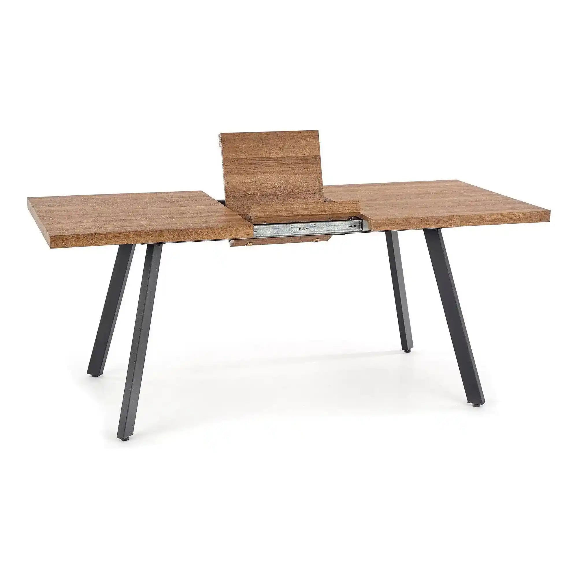 Masa extensibila HOUSTON OCN-37452, stejar/negru