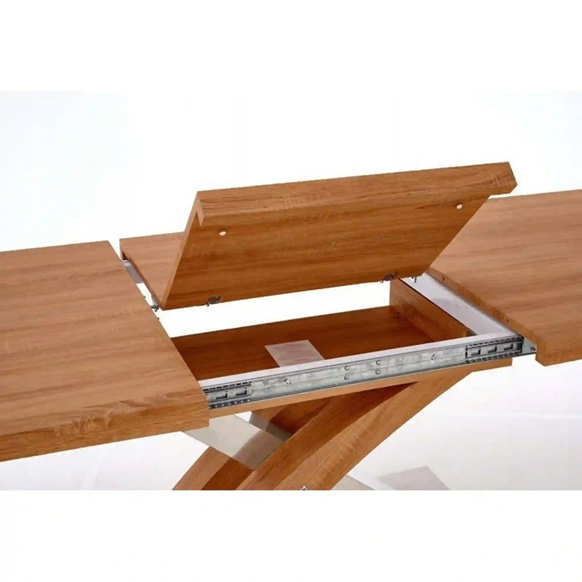 Masa extensibila HOUSTON OCN-37455, stejar/crom