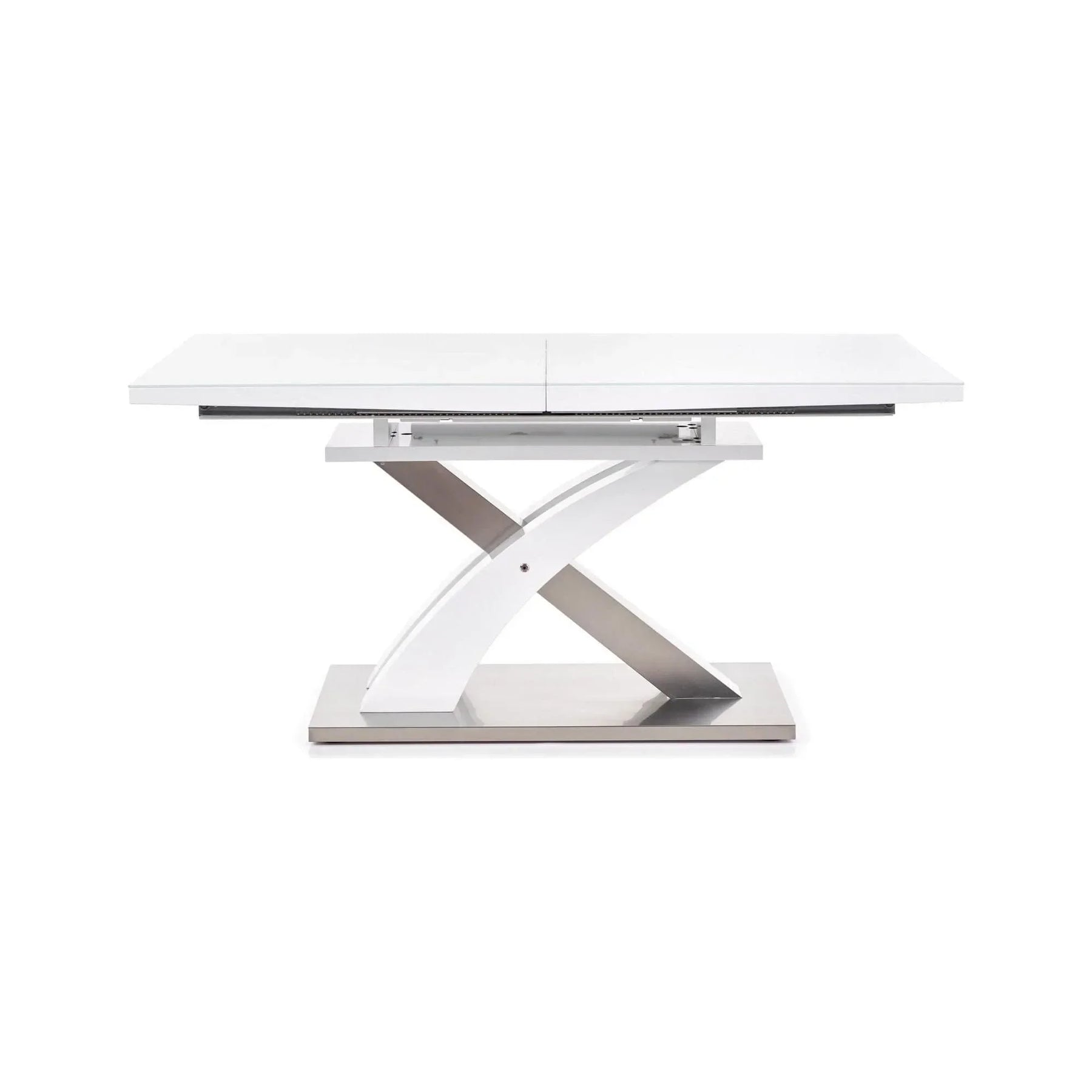 Masa extensibila HOUSTON OCN-37457, alb/crom