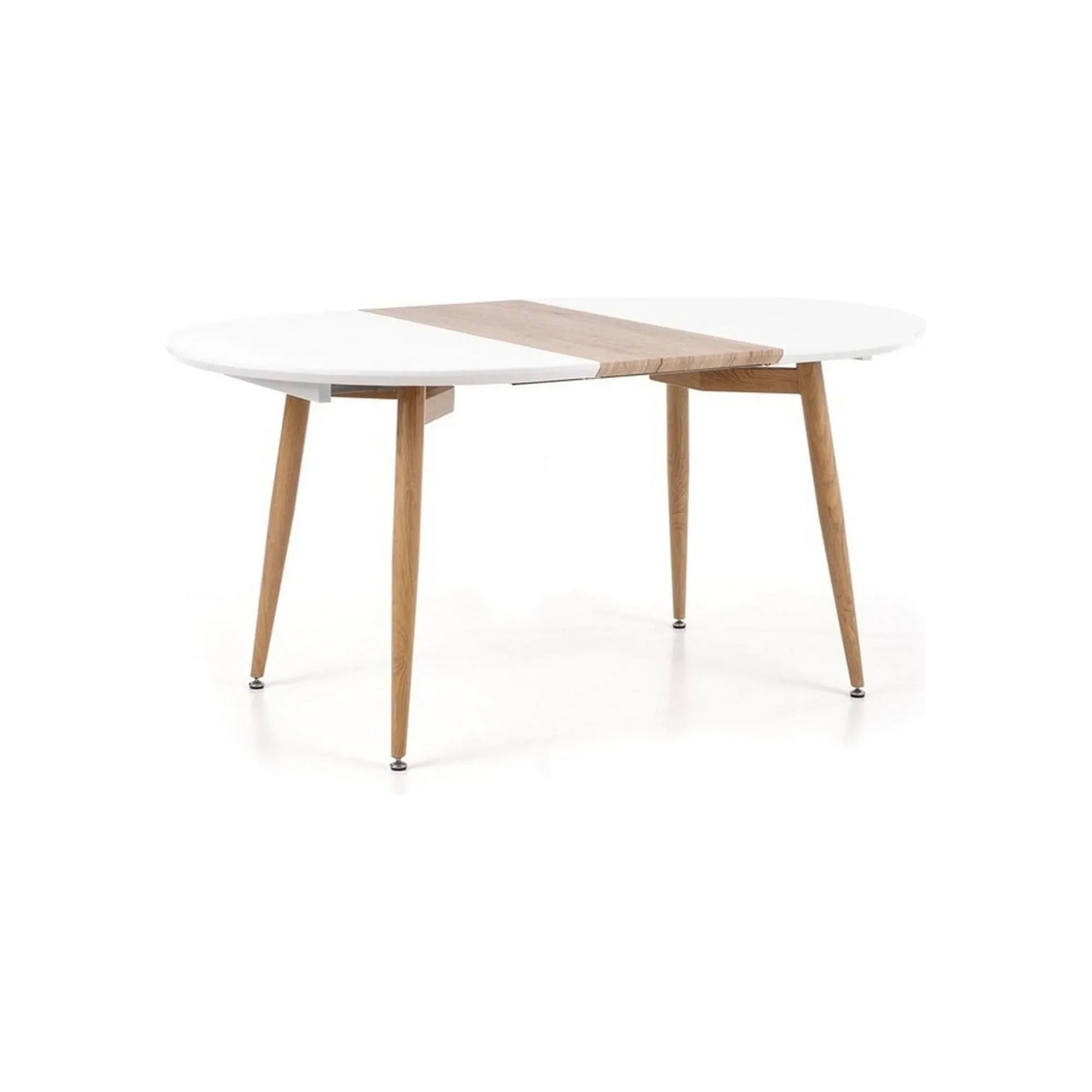 Masa extensibila HOUSTON OCN-37469, alb/stejar san remo