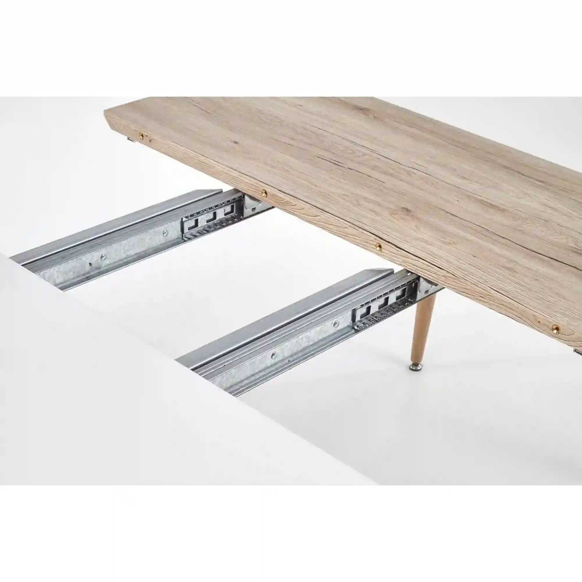 Masa extensibila HOUSTON OCN-37469, alb/stejar san remo