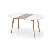 Masa extensibila HOUSTON OCN-37470, alb/stejar