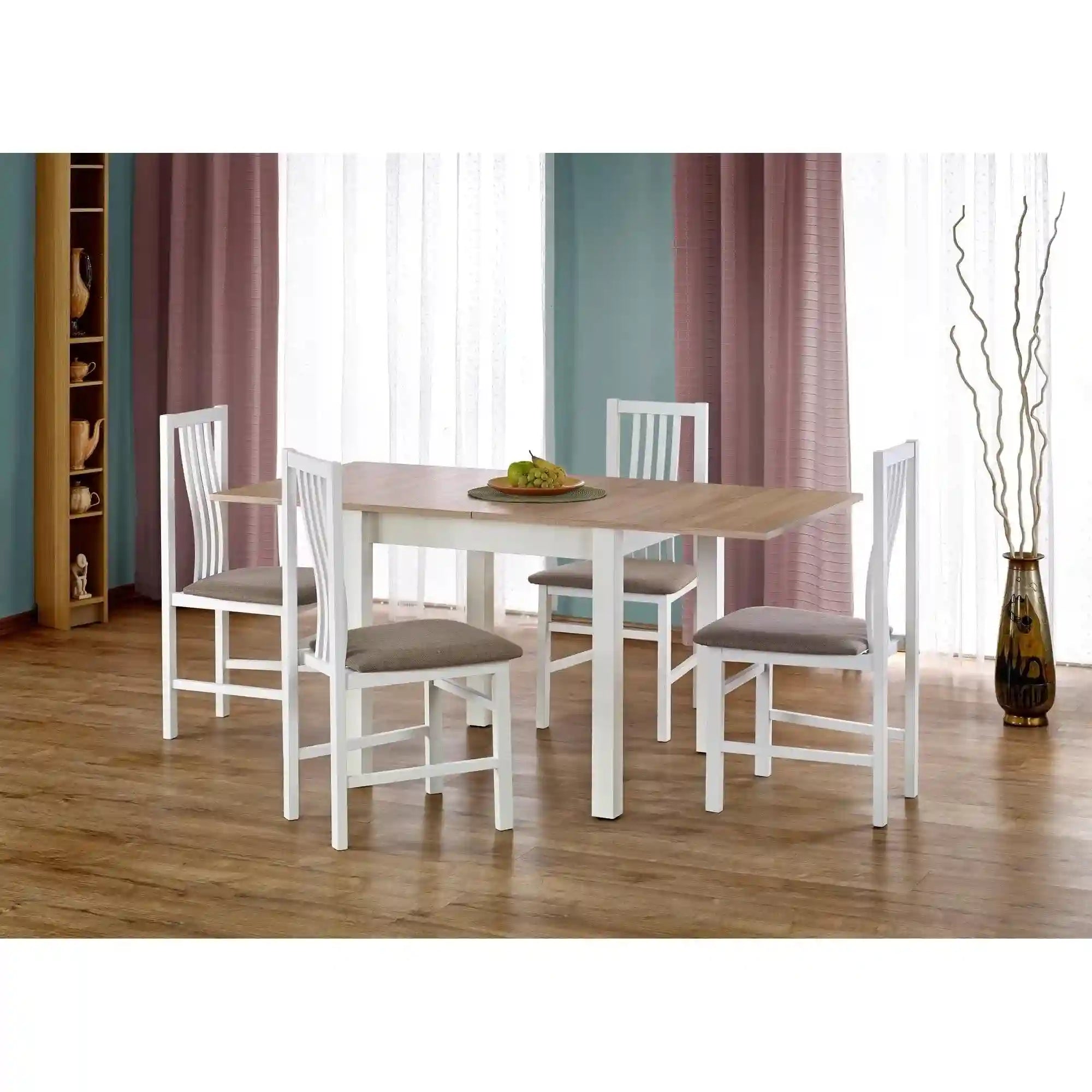 Masa extensibila HOUSTON OCN-37475, stejar sonoma/alb