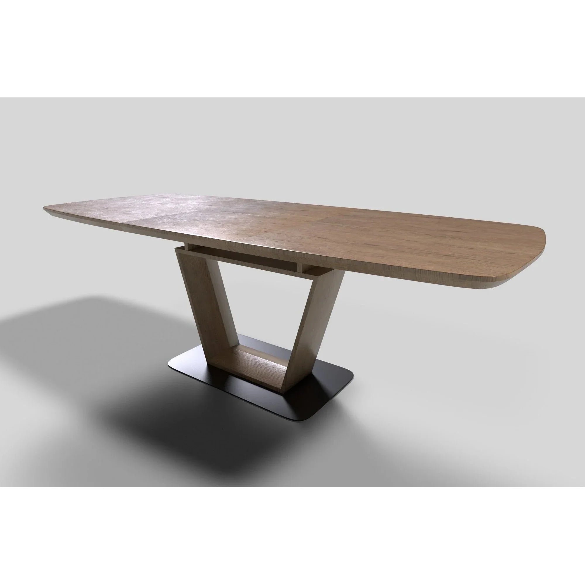 Masa extensibila HOUSTON OCN-37477, stejar auriu/negru