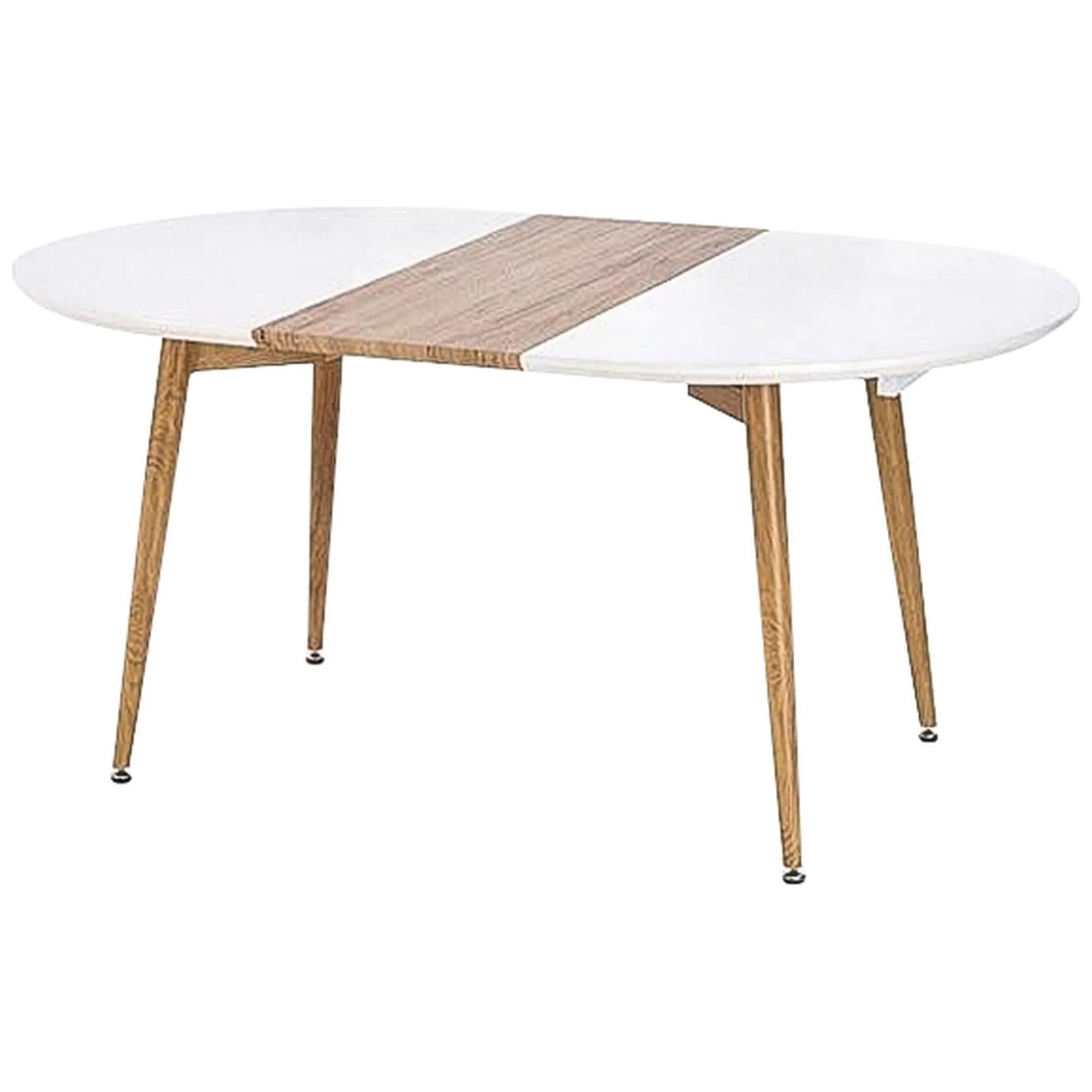 Masa extensibila HOUSTON OCN-37517, alb/stejar