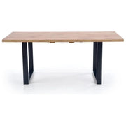 Masa extensibila HOUSTON OCN-37531, stejar wotan/negru