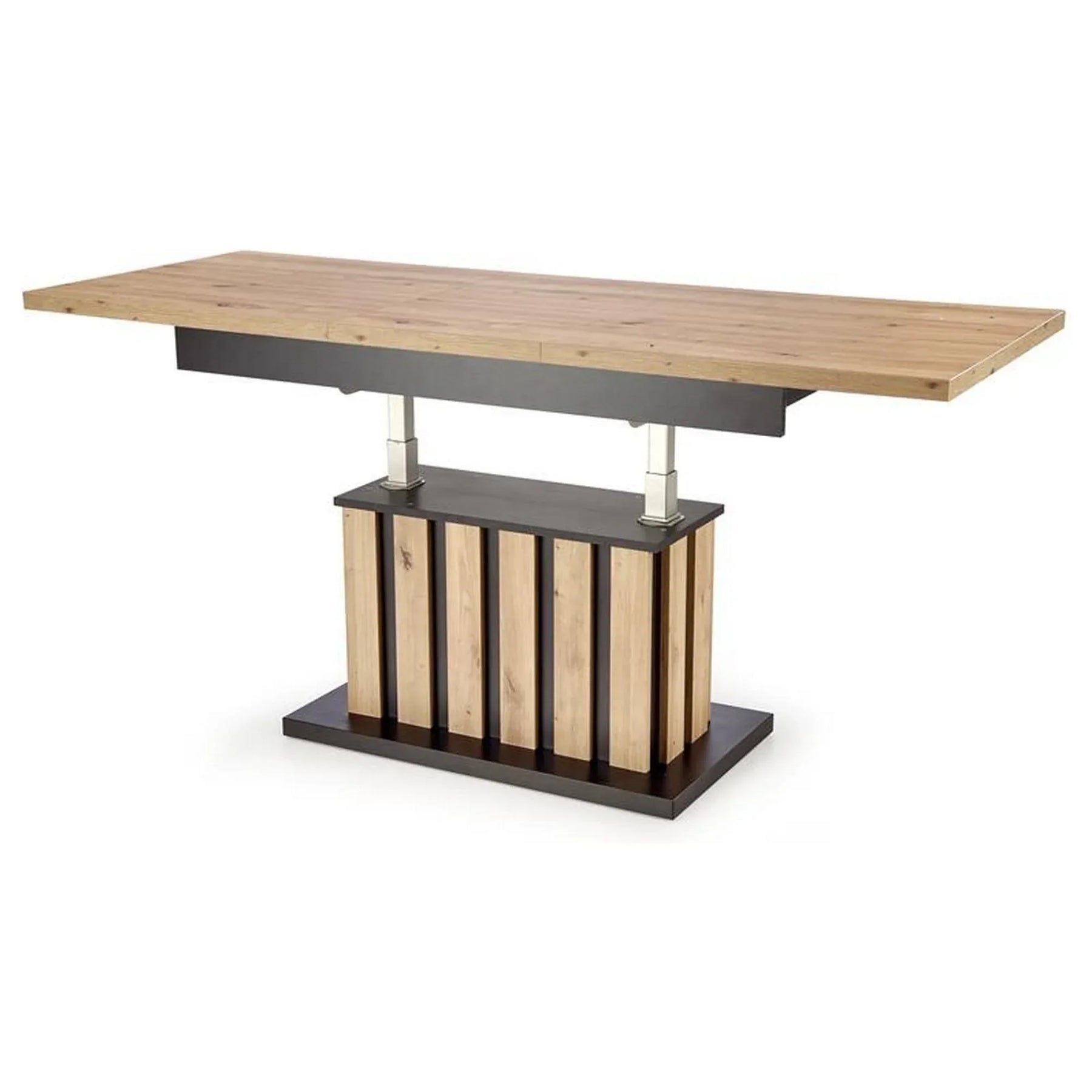 Masa extensibila HOUSTON OCN-37533, stejar artisan/negru