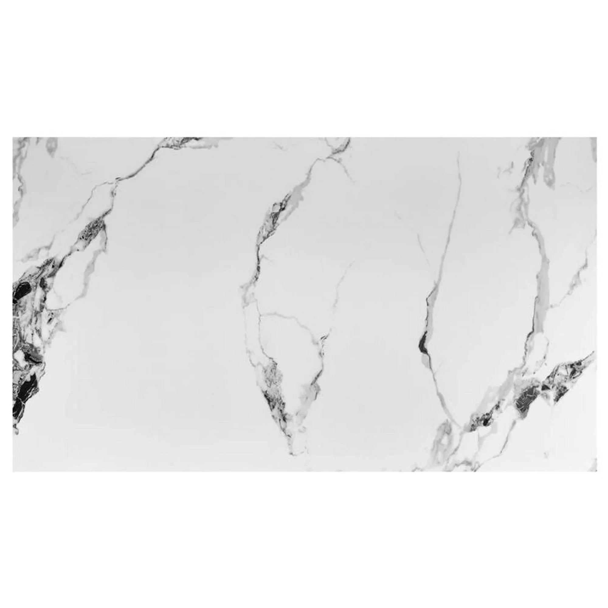 Masa extensibila HOUSTON OCN-37539, alb/negru