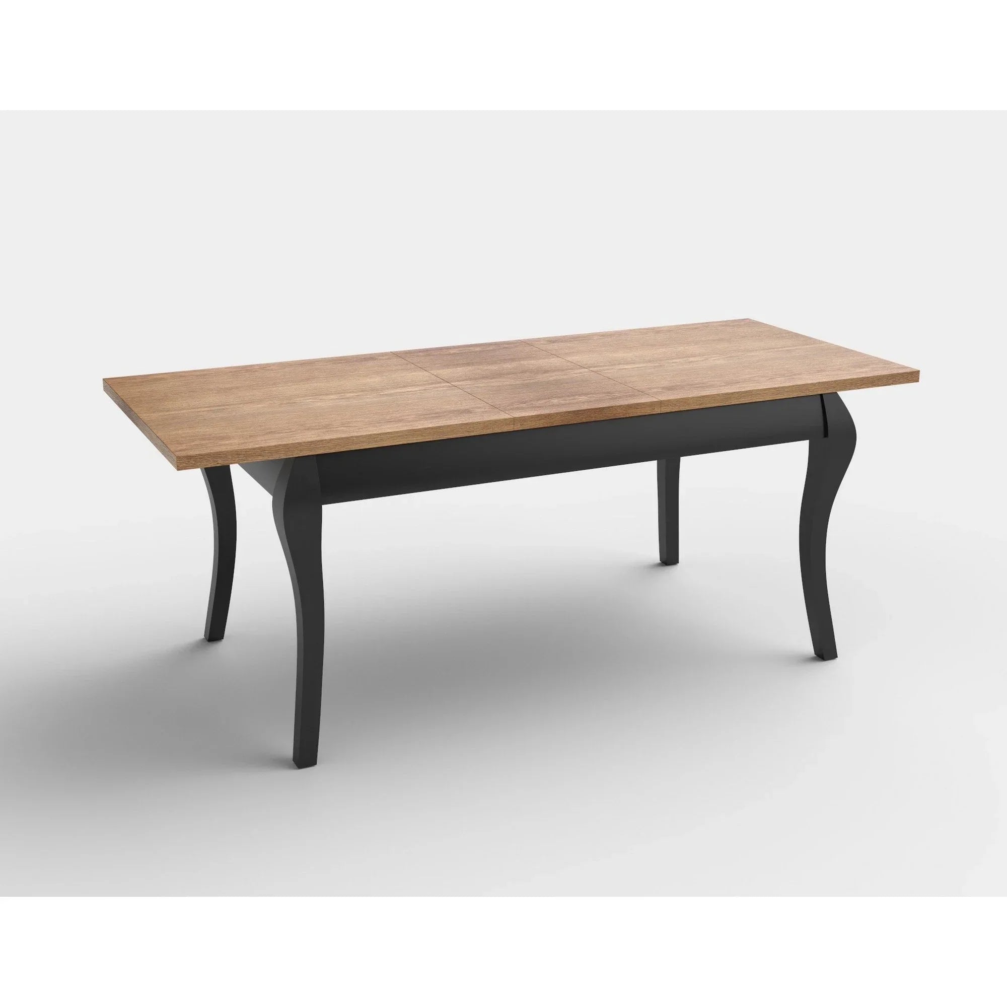 Masa extensibila HOUSTON OCN-37542, stejar/negru