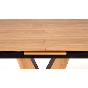 Masa extensibila HOUSTON OCN-37543, stejar/negru