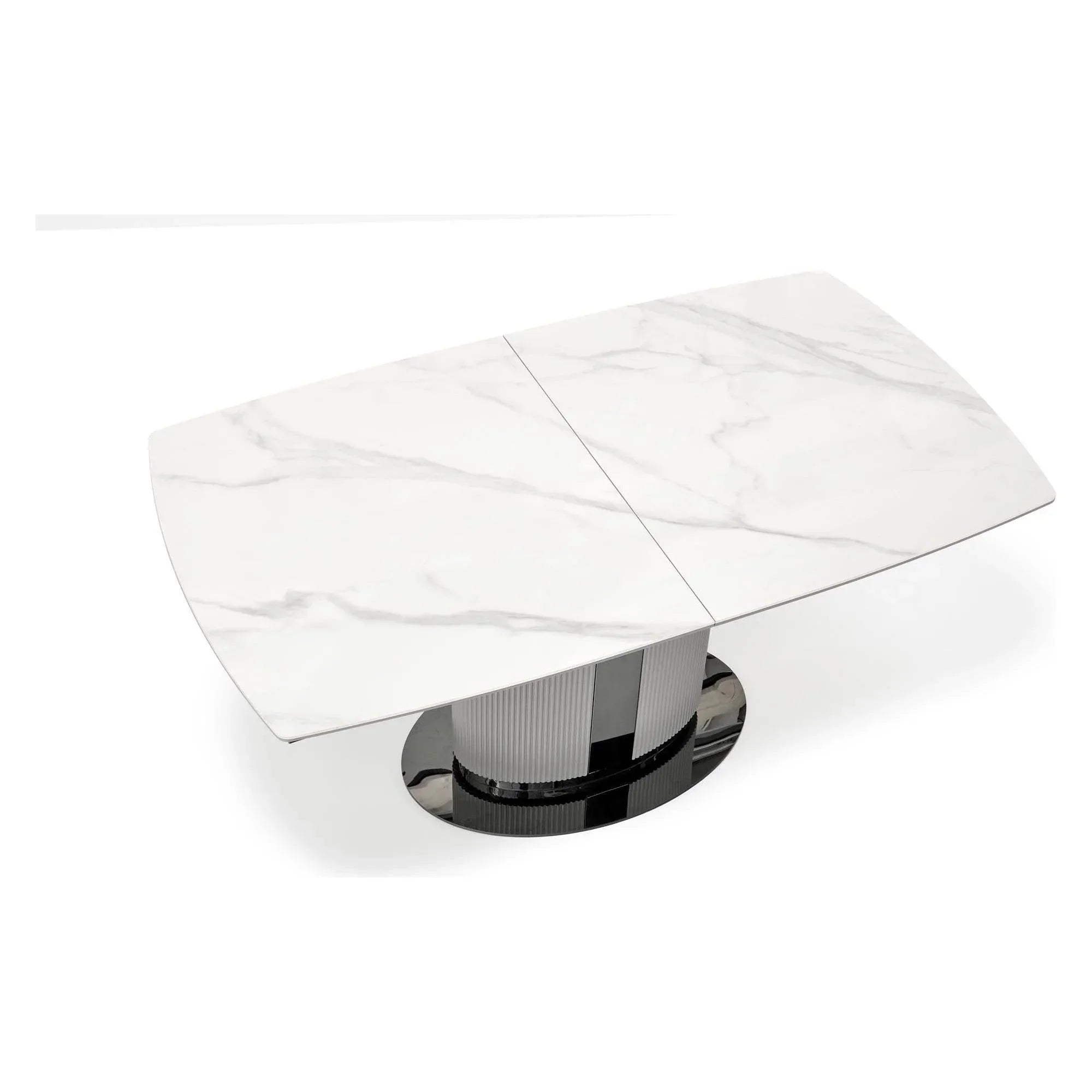 Masa extensibila HOUSTON OCN-37554, alb/gri