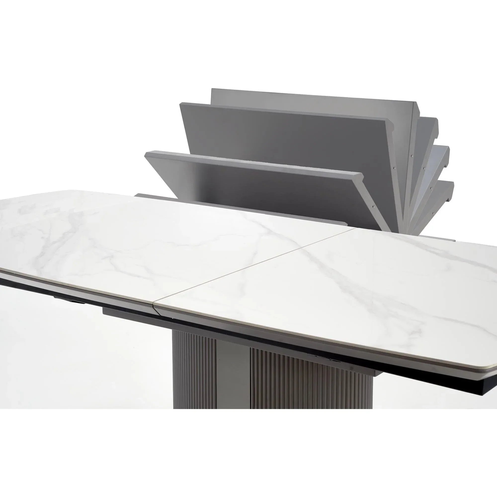 Masa extensibila HOUSTON OCN-37554, alb/gri