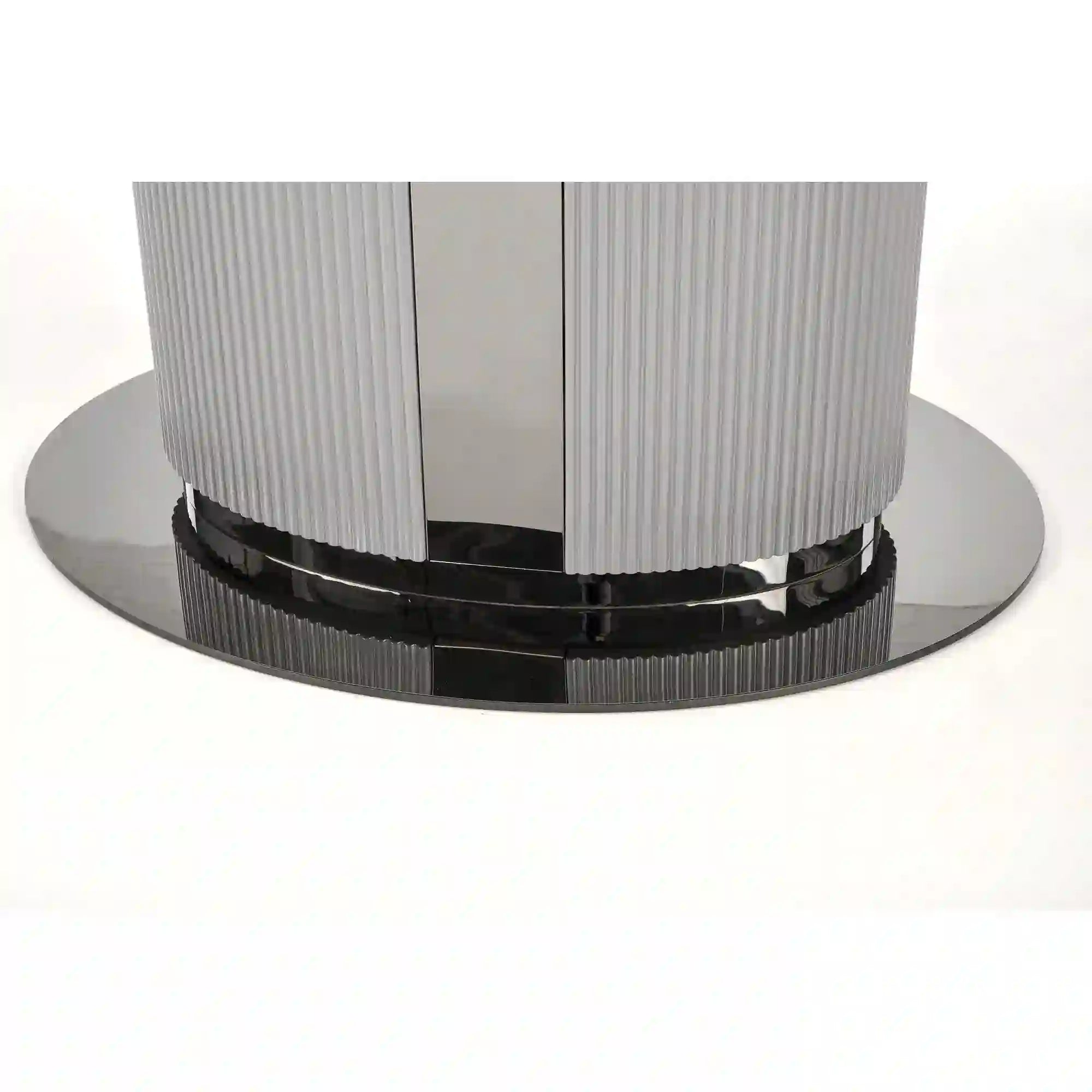 Masa extensibila HOUSTON OCN-37554, alb/gri