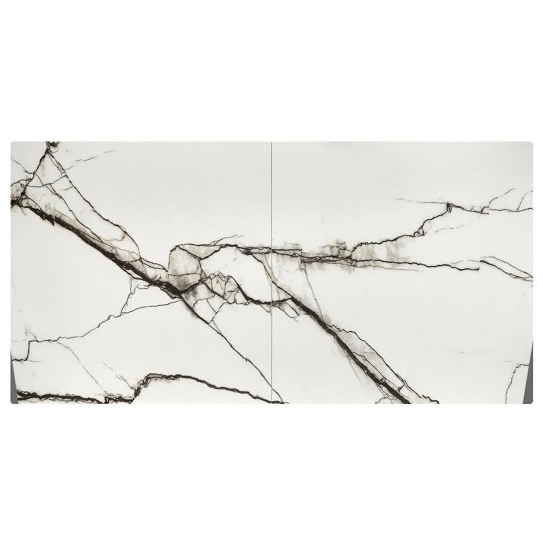 Masa extensibila HOUSTON OCN-37562, alb/negru