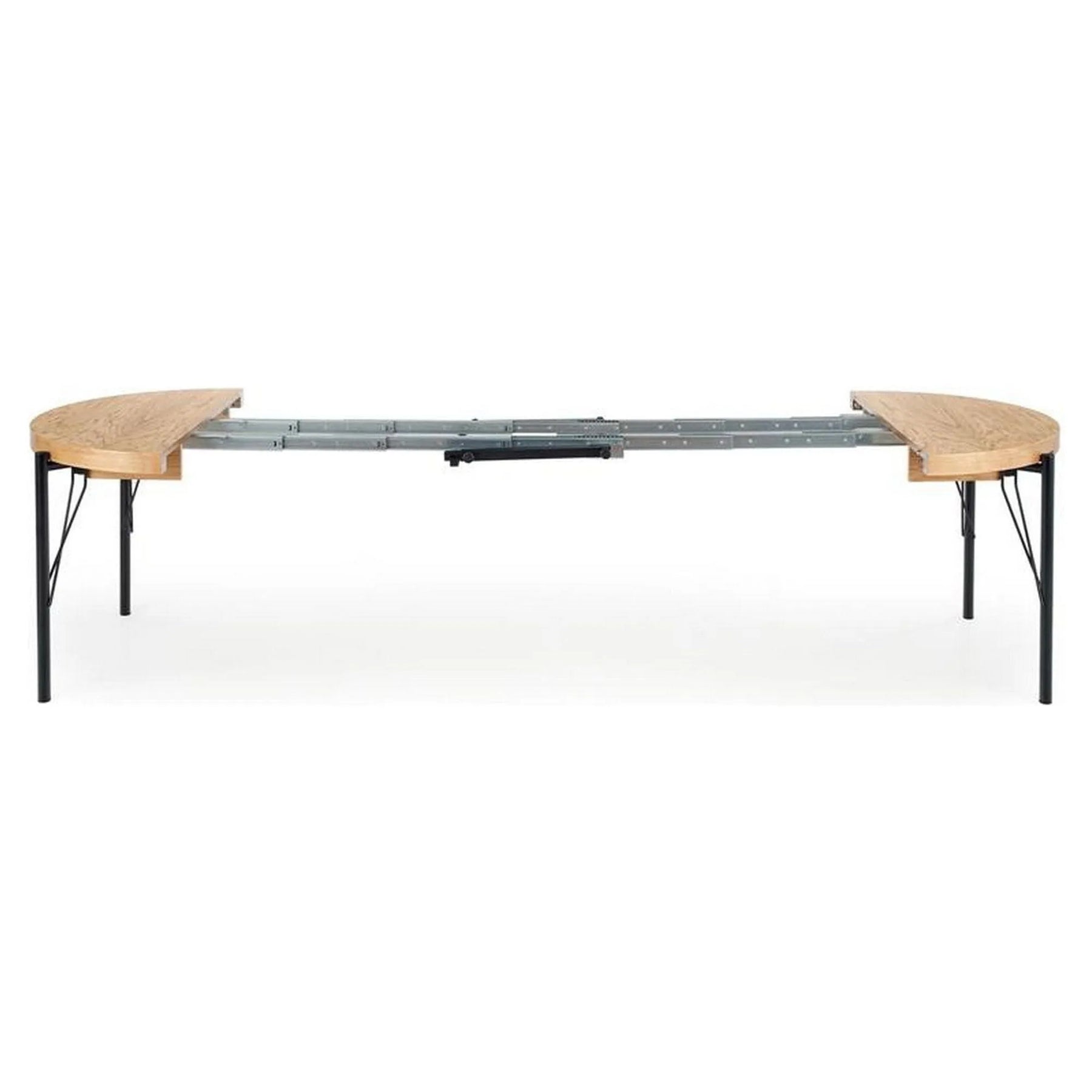 Masa extensibila HOUSTON OCN-37563, stejar/negru