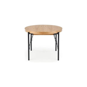 Masa extensibila HOUSTON OCN-37563, stejar/negru