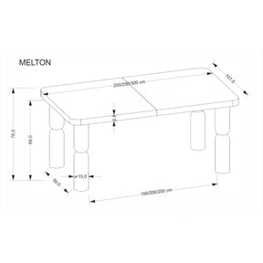 Masa extensibila HOUSTON OCN-37565, nuc