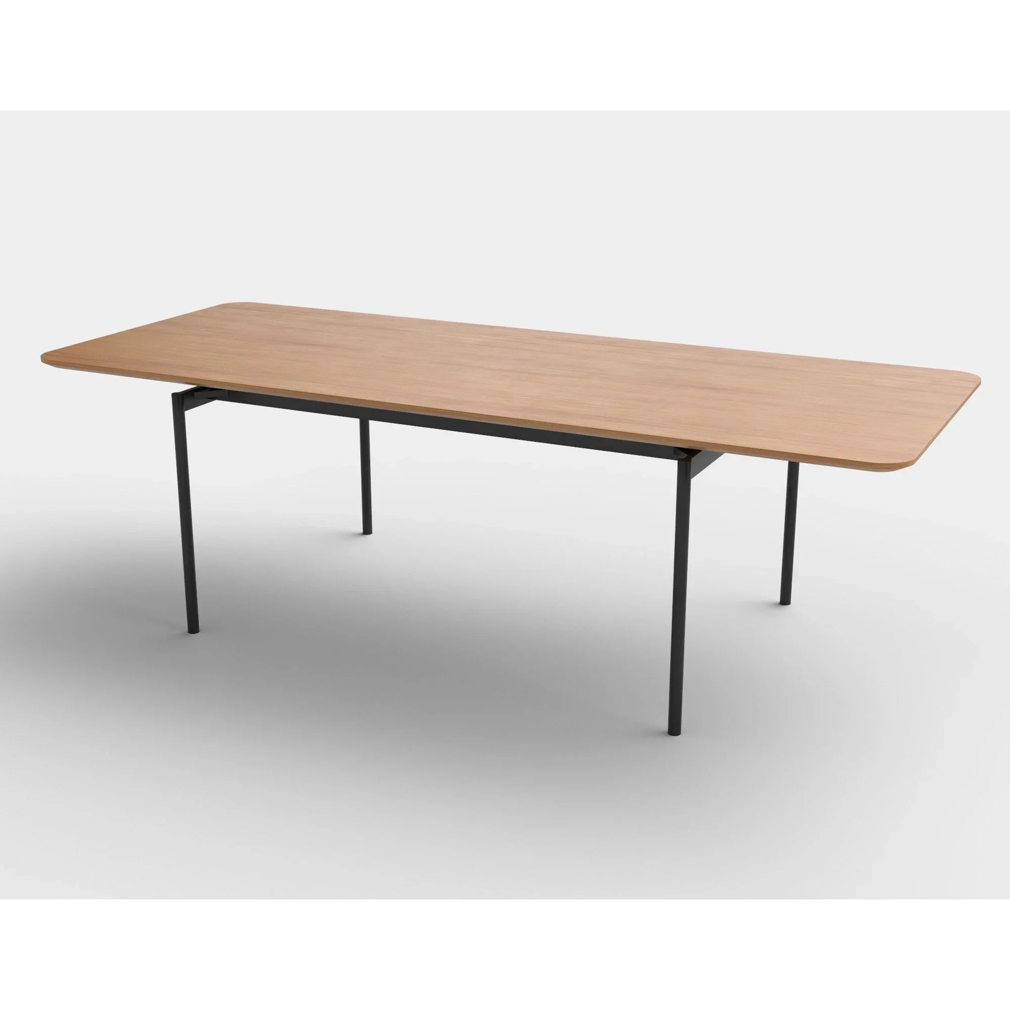 Masa extensibila HOUSTON OCN-37566, stejar/negru