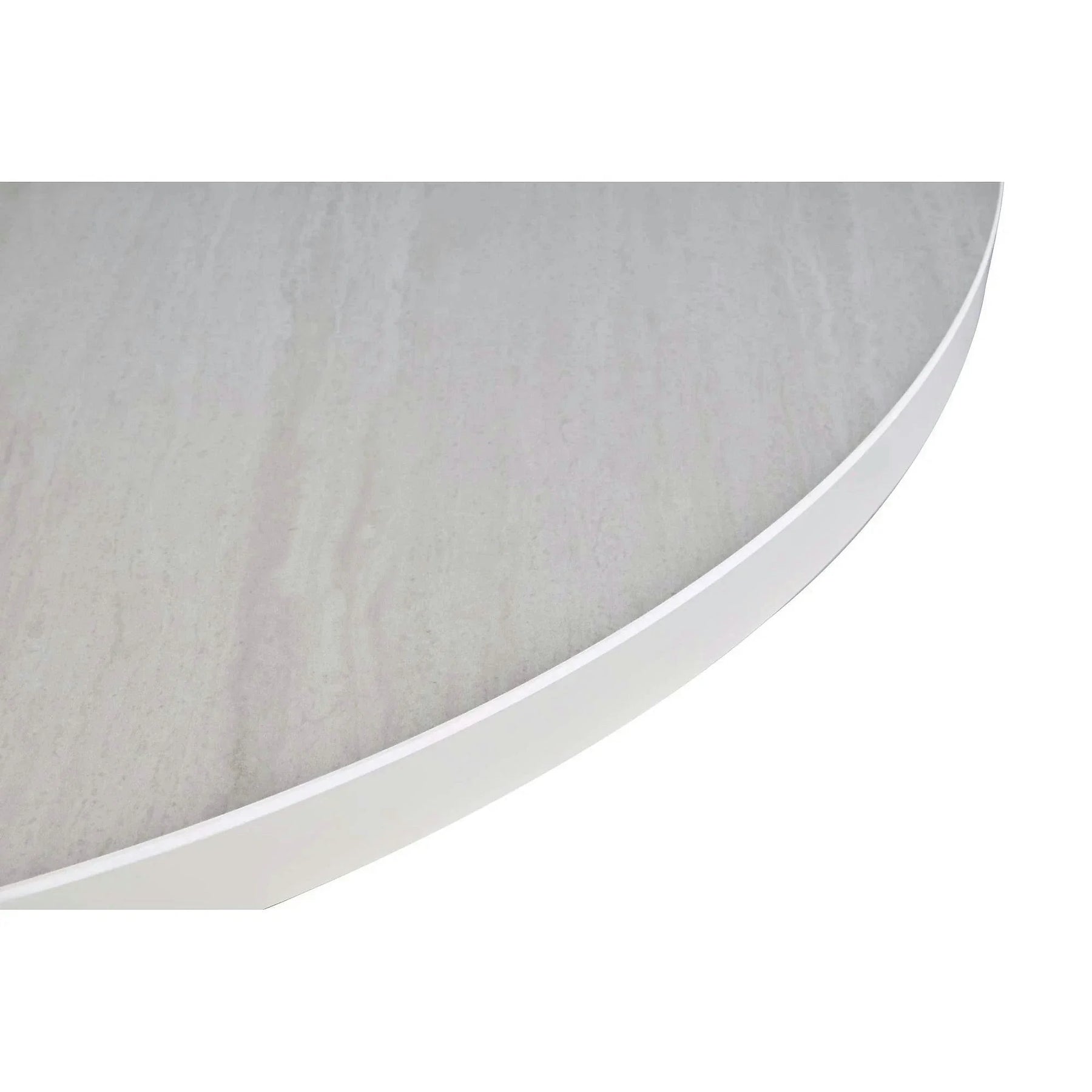 Masa extensibila LYRA, ceramica/MDF, crem cu efect de marmura/gri, 120-160×120×75 cm