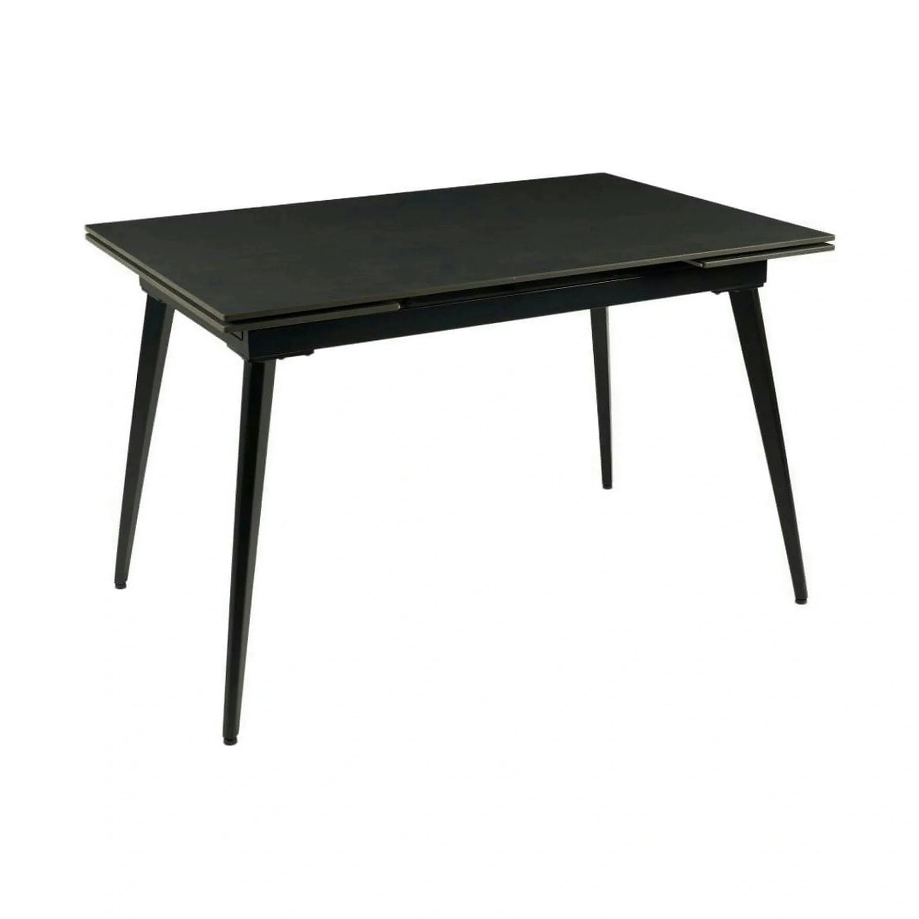 Masa extensibila REEF, negru, ceramica/metal, 120/180x80x76 cm